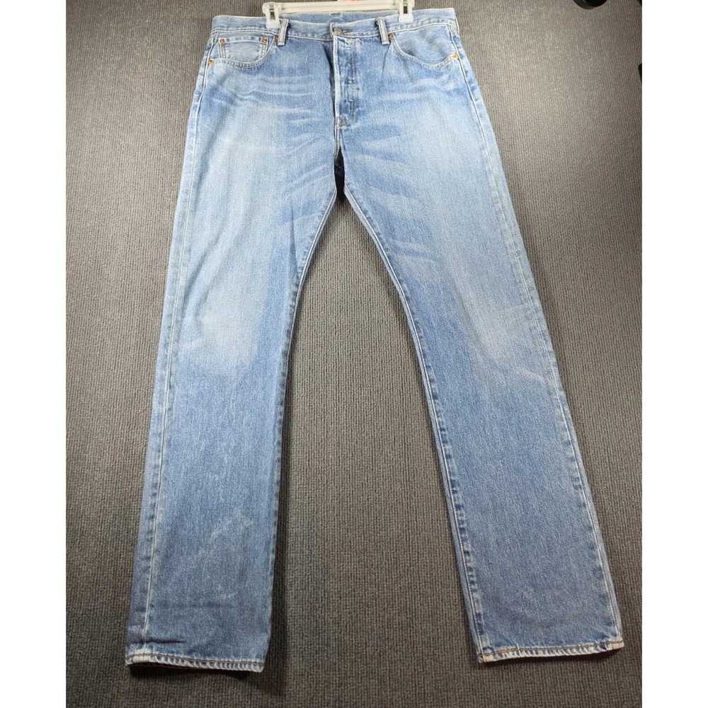 Vintage Levis 501 XX WPL 423 Men's Size 36 X 34 Button Fly Blue Denim Jeans